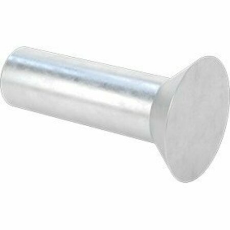 BSC PREFERRED Aluminum Flush-Mount Solid Rivets 3/32 Diameter for 0.219 Maximum Material Thickness, 250PK 97483A060